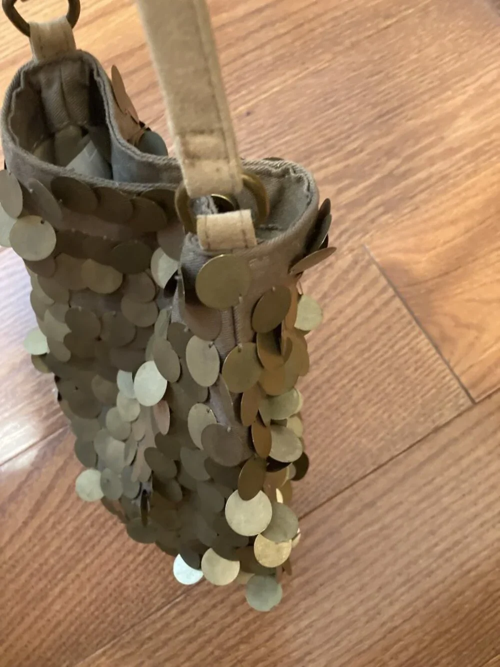 Mossimo Gold Disc hobo bag